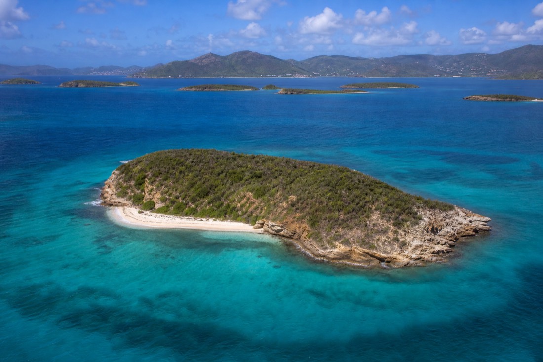 Great Bird Island and the islets of Antigua's North Sound