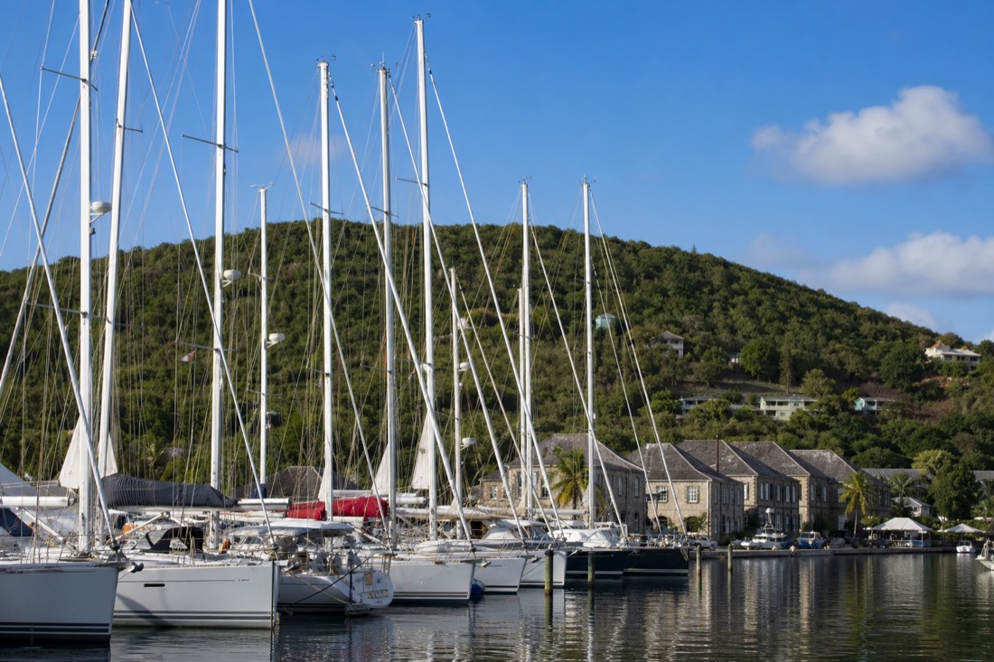 The restored Georgian dockyard at English Harbour